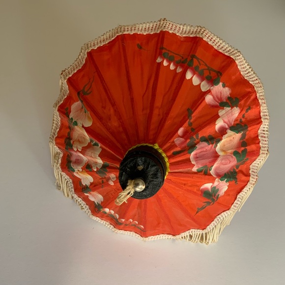 Handpainted Fabric Umbrella - Picture 7 of 7